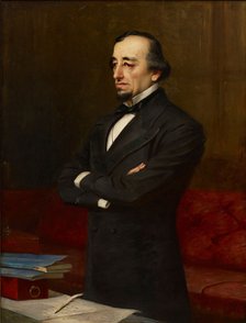 Portrait of Benjamin Disraeli, 1st Earl of Beaconsfield (1804-1881).