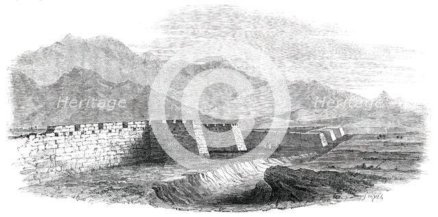 The Great Wall of China, seen from the Top of the Tower, 1850. Creator: Smyth.