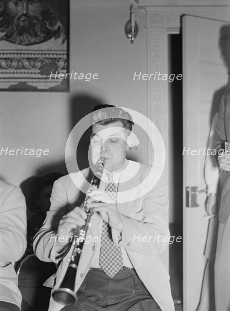 Portrait of Joe Marsala, Turkish Embassy, Washington, D.C., 1930. Creator: William Paul Gottlieb.