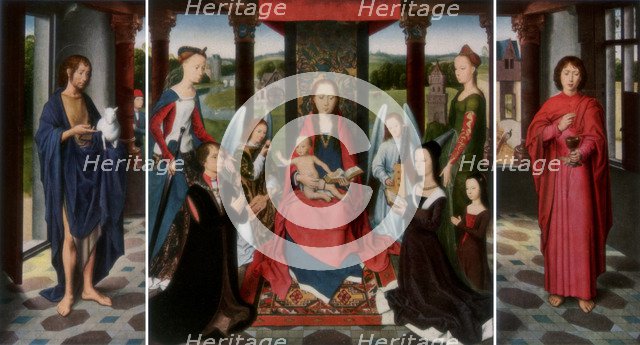 'The Virgin and Child with Saints and Donors (The Donne Triptych)', c1478 (1927).  Creator: Dieric Bouts.