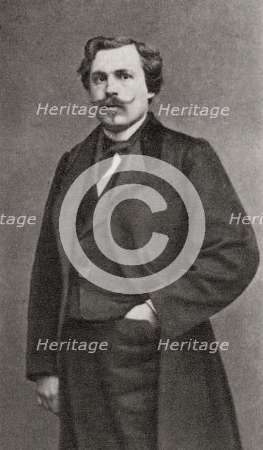 Edmond de Goncourt, French author, 1868. Artist: Unknown