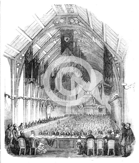 Opening of the New Corn Exchange, at Hull, 1856.  Creator: Unknown.