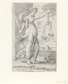 Justitia (Justice). Artist: Massys, Cornelis (1510-1556)