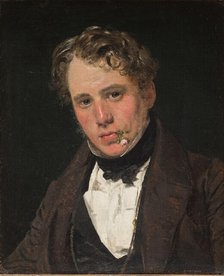 Portrait of the Painter Wilhelm Marstrand, 1836. Creator: Christen Købke.