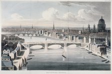 Southwark Bridge, London, 1812. Artist: Anon