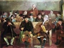 A Quaker meeting, 1839. Artist: Unknown