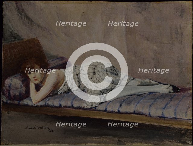 The purple pillow (Il guanciale viola), 1923.