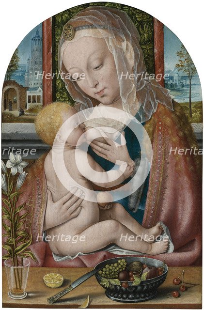 The Virgin and Child.