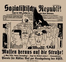The Sozialistische Republik, April 30, 1925, 1925. Creator: Seiwert, Franz Wilhelm (1894-1933).