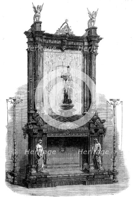 The International Exhibition - chimneypiece in the Nave..., 1862. Creator: Unknown.