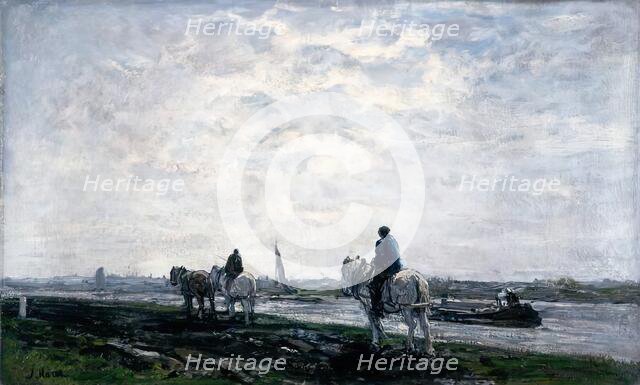 The Tow Path, 1875-1899. Creator: Jacob Henricus Maris.