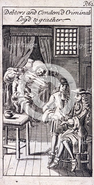 Fleet Prison, London, 1691. Artist: Anon