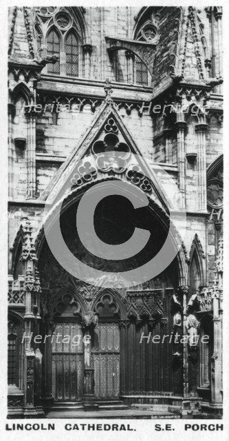 South east porch, Lincoln Cathedral, c1920s. Artist: Unknown