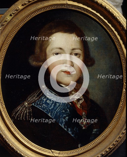 Portrait of Grand Duke Alexander Pavlovich of Russia. Artist: Anonymous, 18th century  