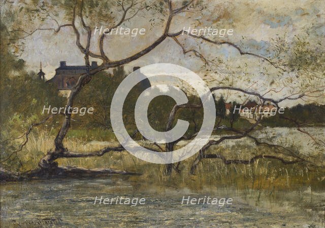 Motif from Drottningholm, 1887. Creator: Johann Reinhold Norstedt.