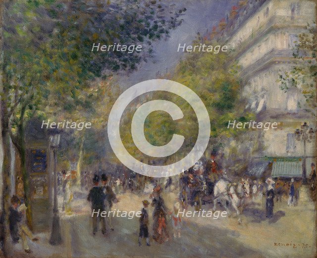 The Grands Boulevards, 1875. Artist: Renoir, Pierre Auguste (1841-1919)