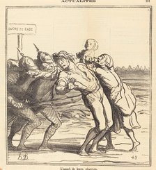 L'appel de leurs réserves, 1870. Creator: Honore Daumier.