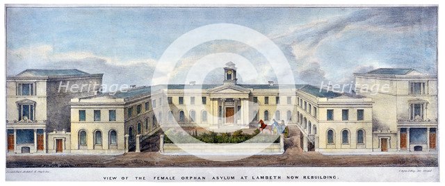 The Lambeth Asylum for Girls, London.                    Artist: Charles Ingrey