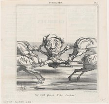 Ah! quel plaisir d'être électeur!, 1870. Creator: Honore Daumier.