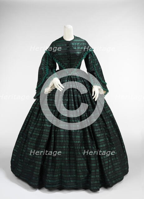 Walking dress, American, ca. 1865. Creator: Unknown.