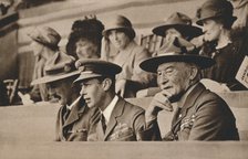 The Duke of York (later King George VI) with Lord Baden-Powell at a Jamboree, Wembley', 1924. Creator: Unknown.