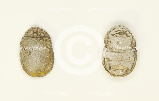 Scarab: Wish Formula, Egypt, New Kingdom-Late Period, Dynasties 18-26 (about 1550-525 BCE). Creator: Unknown.