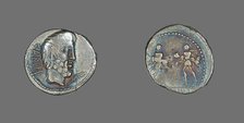 Denarius (Coin) Portraying King Tatius, about 89 BCE. Creator: Unknown.