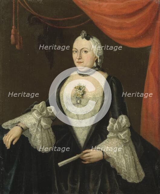 Johanna van Rijswijk (b. 1715), Wife of Jan Hendrik van Rijswijk, 1754. Creator: Isaac Lodewijk La Fargue.