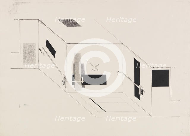 The Proun Room. Sheet 5 of the I Kestner portfolio, 1923. Creator: Lissitzky, El (1890-1941).