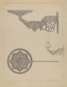 Lamp Bracket, 1937. Creator: Marie Famularo.