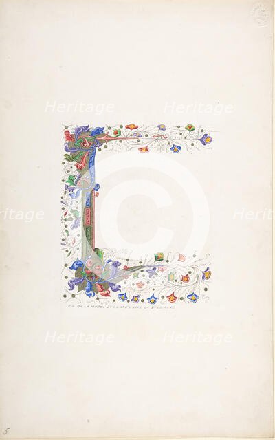 Decorated Border, 1830-62. Creator: Freeman Gage Delamotte.