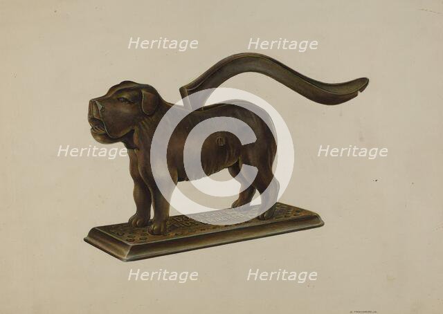 Nutcracker: Dog Tray, c. 1940. Creator: Gerald Transpota.