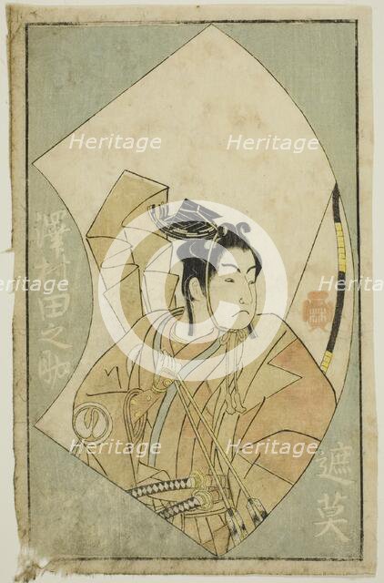The Actor Sawamura Tanosuke I, from "A Picture Book of Stage Fans (Ehon butai ogi)", Japan, 1770. Creator: Shunsho.