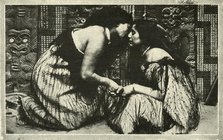 'The "Hongi", A Maori Greeting', c1948. Creator: Unknown.