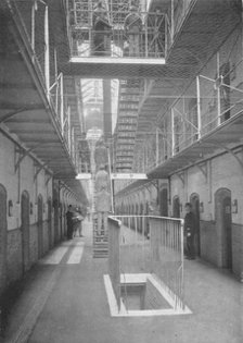 Prisoners going to dinner, Wormwood Scrubs Prison, London, c1903 (1903). Artist: Unknown.