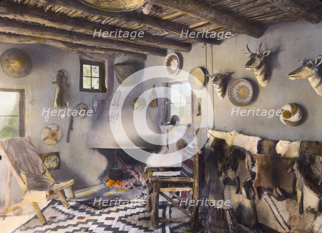 John Henry Fisher adobe house, 765 West Highland Avenue, Redlands, California, 1917. Creator: Frances Benjamin Johnston.