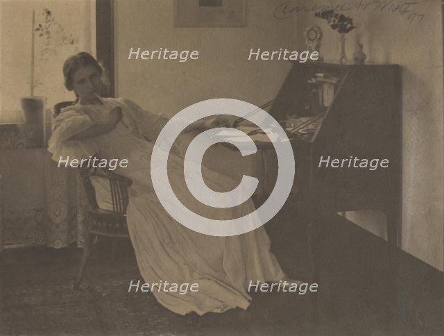 What Shall I Say?, 1896. Creator: Clarence H. White (American, 1871-1925).