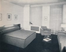 'A man's bedroom designed by Robert Heller Inc., New York', 1936. Artist: Unknown.