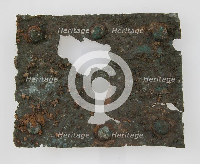 Rectangular Plaque, Frankish, 6th-7th century. Creator: Unknown.