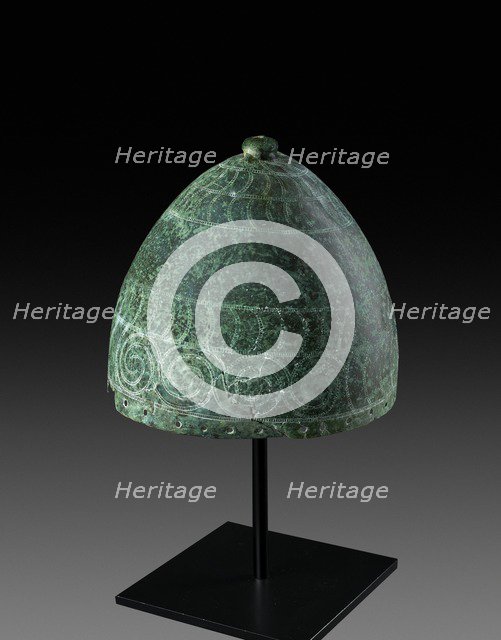 Bronze helmet, Late Helladic IIA Period (c1600-c1450 BC). Artist: Unknown.