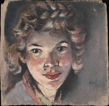 Portrait of the painter Nadezhda Psishcheva (1881-1913).
