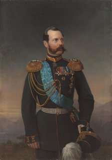 Portrait of Emperor Alexander II (1818-1881), 1872. Creator: Bottman, Yegor (Gregor) (18..-1891).