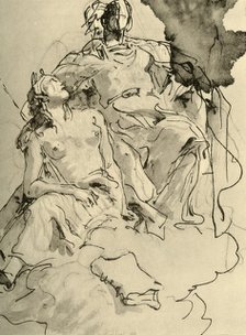 'Two Women', mid 18th century, (1928). Artist: Giovanni Battista Tiepolo.