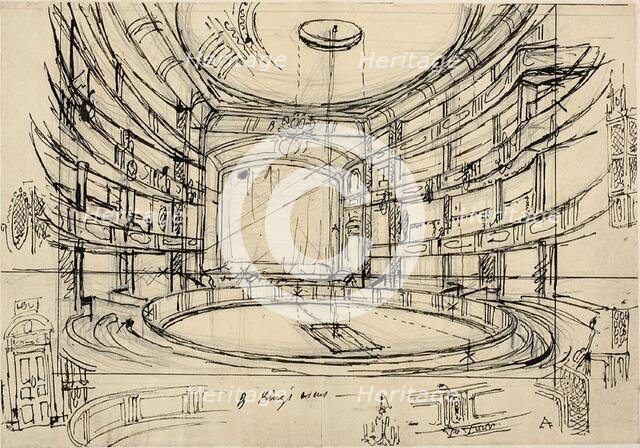 Study for King's Circus, c. 1809. Creator: Augustus Charles Pugin.