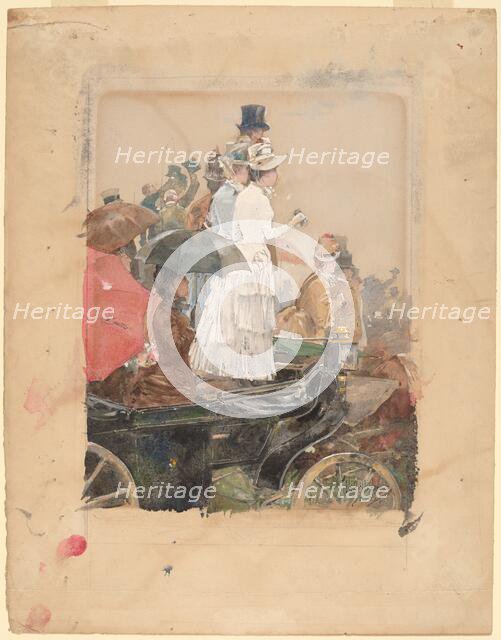 Spectators at the Grand Prix, 1888. Creator: Frederick Childe Hassam.