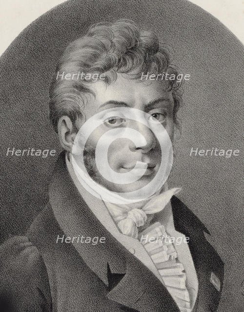 Portrait of the Composer Étienne Nicolas Méhul (1763-1817). Creator: Senefelder, Alois (1771-1834).