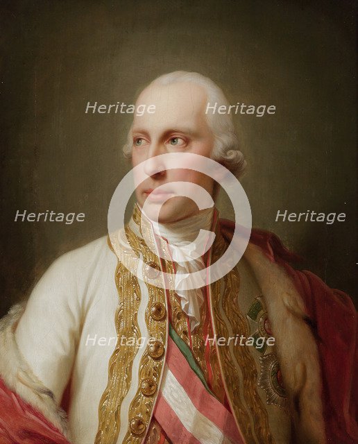 Portrait of Holy Roman Emperor Francis II (1768-1835). Artist: Lampi, Johann-Baptist, the Younger (1775-1837)