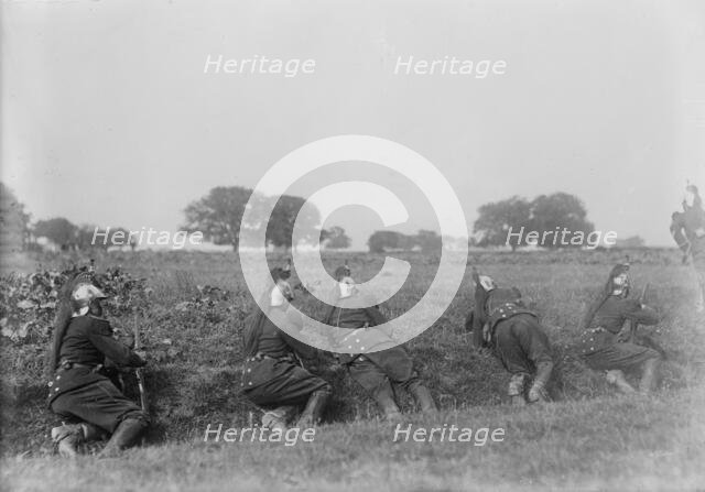 French Dragoons entrenched, between c1914 and c1915. Creator: Bain News Service.
