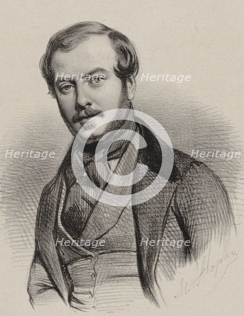 Portrait of the composer Comte Abel d'Adhémar (1812-1851).