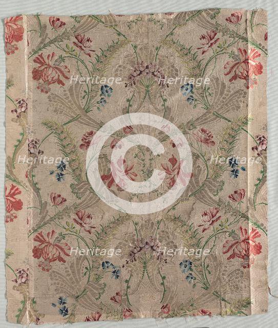 Brocaded Silk, early 1700s. Creator: Unknown.